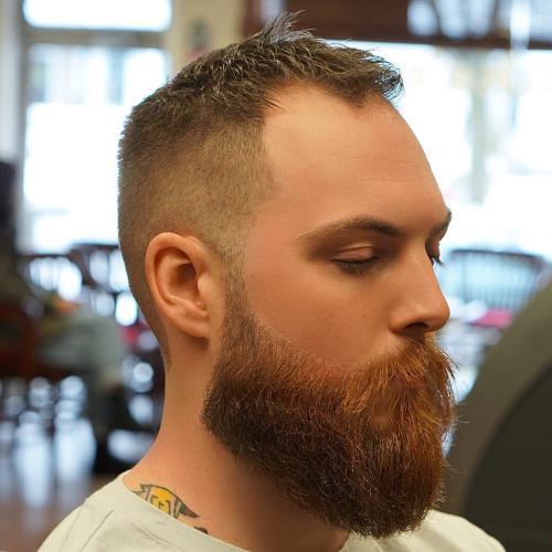Hög And Tight Cut With Thick Beard