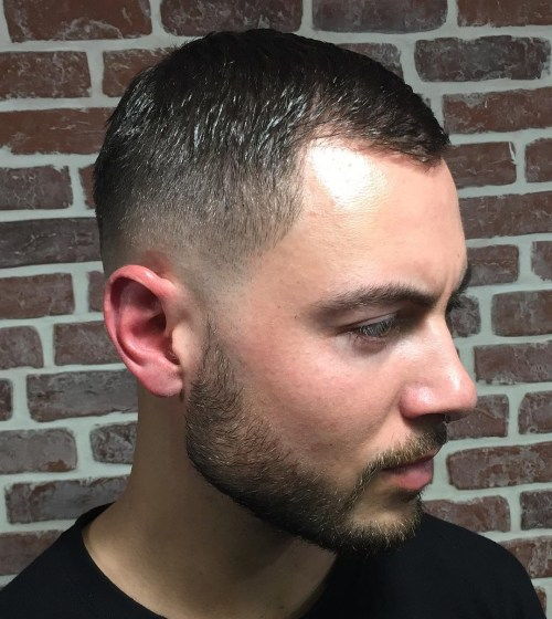 Kort Cut With Fade For Receding Hairline