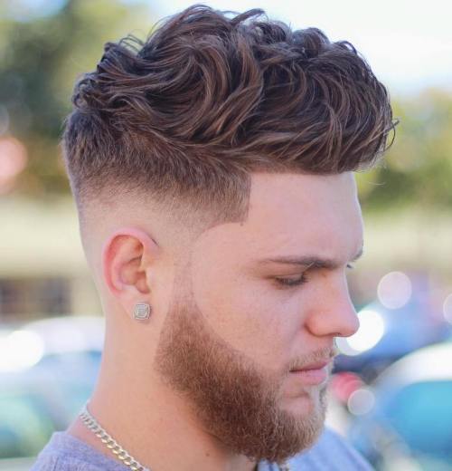 Medium Fade For Thick Curly Hair
