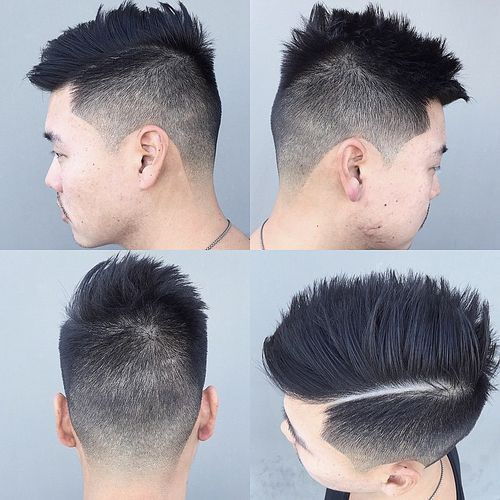 asiatisk hairstyle with varied length