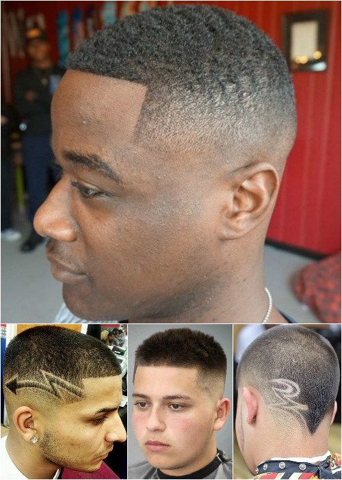 мушкарци's short haircuts with fade and shaved designs