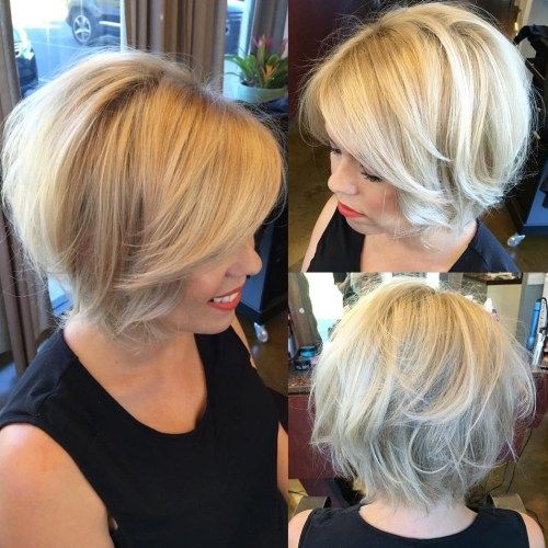 Blond Tousled Bob Hairstyle