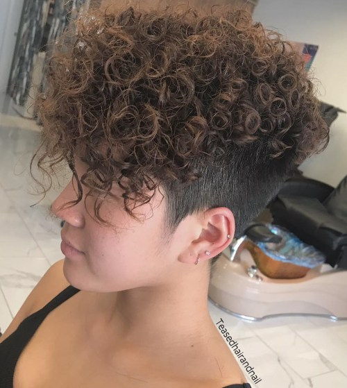permanentat Long Top Short Sides Hairstyle