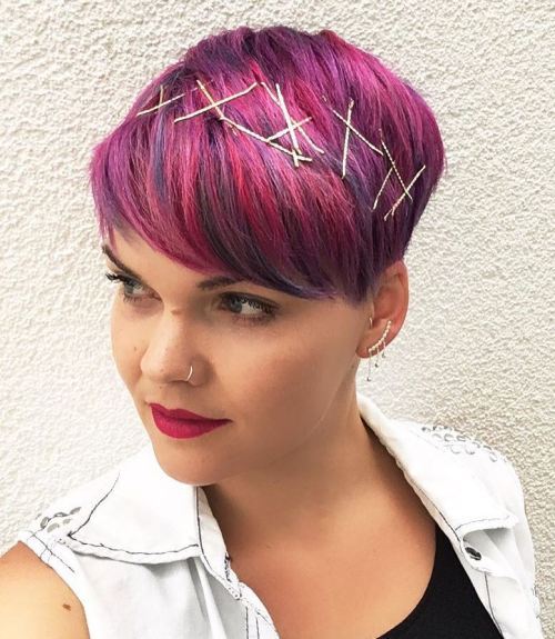 Pixie Cut With Bobby Pins