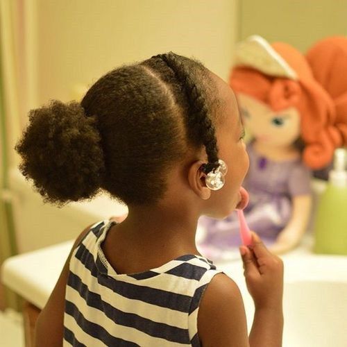 toddler girl formal ponytail hairstyle