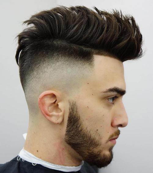Spiky Haircut With High Fade