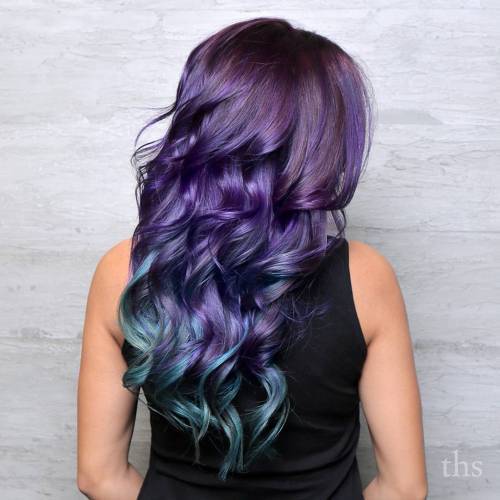 Violet And Teal Hair Color