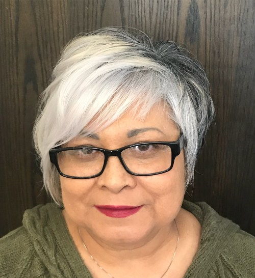 50+ Silver Pixie For Round Faces