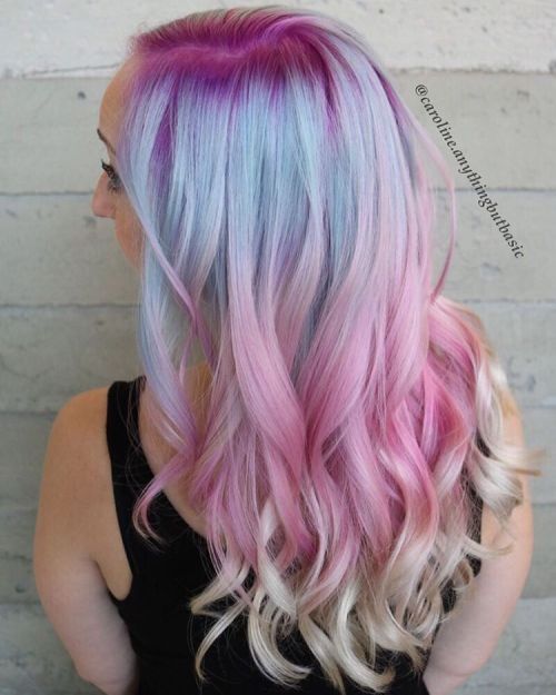 Rosa And Blue Pastel Hair