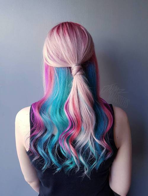 Pastell Pink And Blue Hair