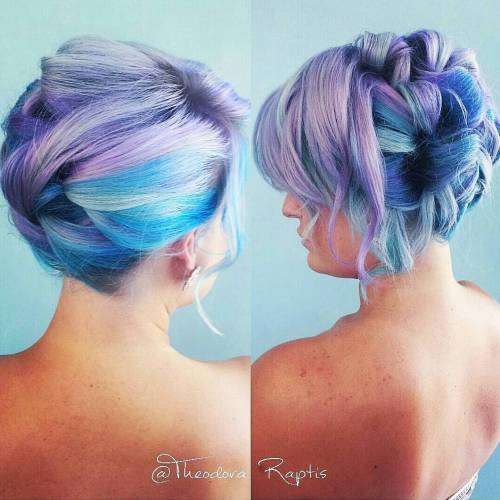 Pastell Purple And Blue Hair