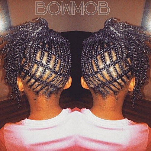 flätad back to school hairstyle for black girls