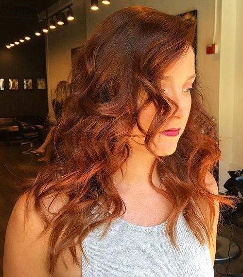 krásny copper hair color