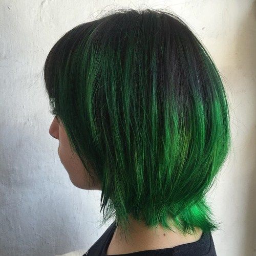 Verde Balayage For Black Hair