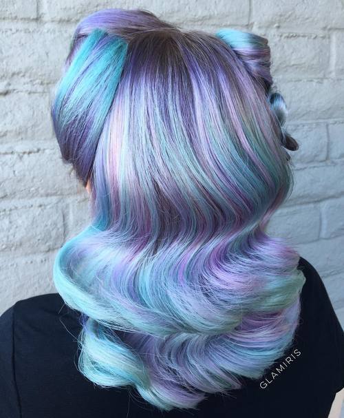 Lavendel And Mint Hair Color