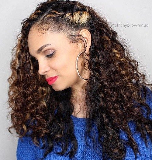 Sida Pinned Long Curly Hairstyle