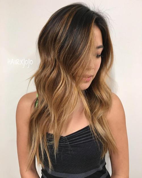 Temno Hair with Bronze and Caramel Highlights