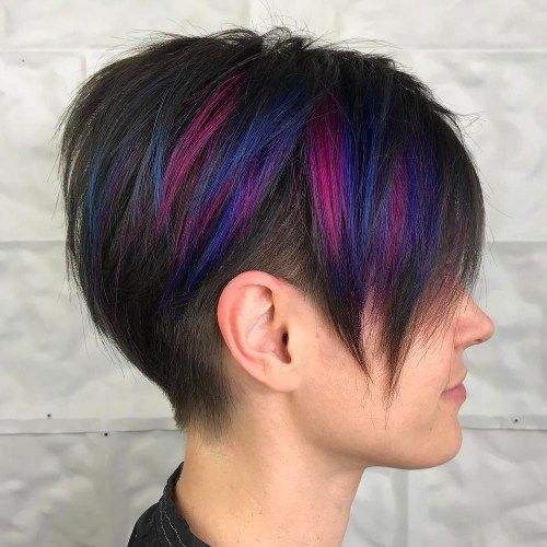 dlho Pixie Undercut With Highlights