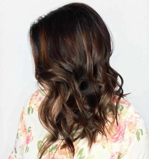 Caramel Babylights For Brown Hair