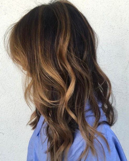 Maro Hair With Partial Caramel Highlights