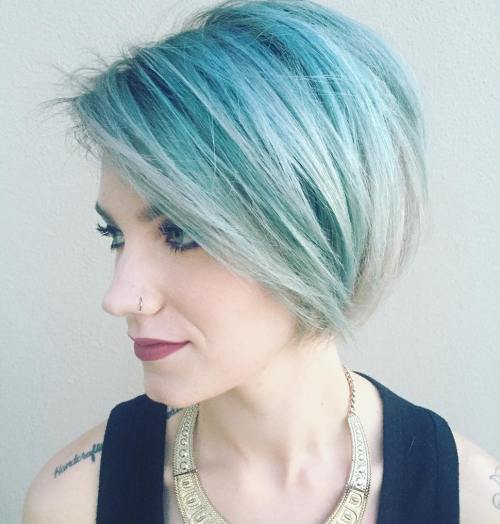 Kort Mint And Silver Hair
