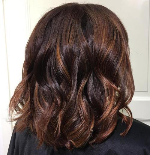 Castan Hair And Copper Balayage