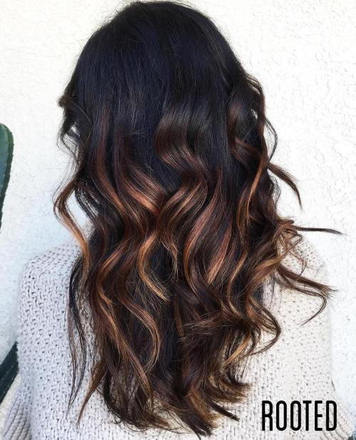 Partiell Golden Brown Balayage