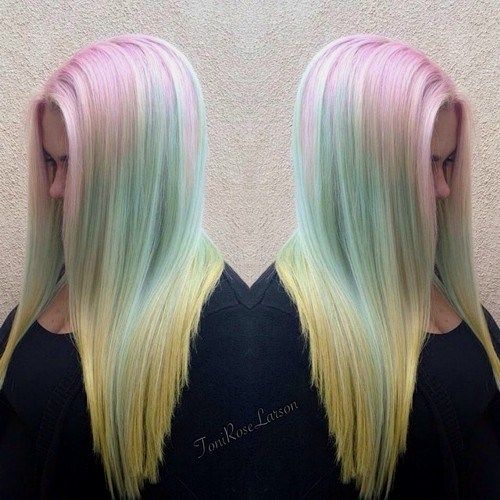pastell ombre hair