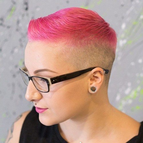 Rosa And Blonde Extra Short Hairstyle