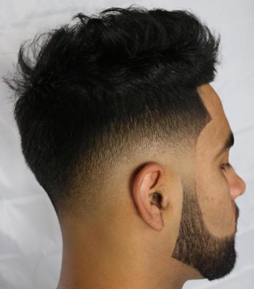 nízky Fade With Line Up