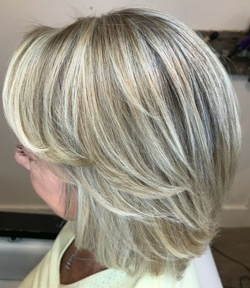 Layered Bob With Blonde Babylights