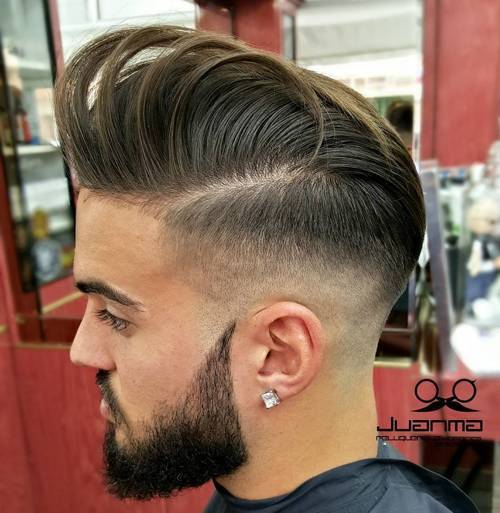 decolorare with long top and beard