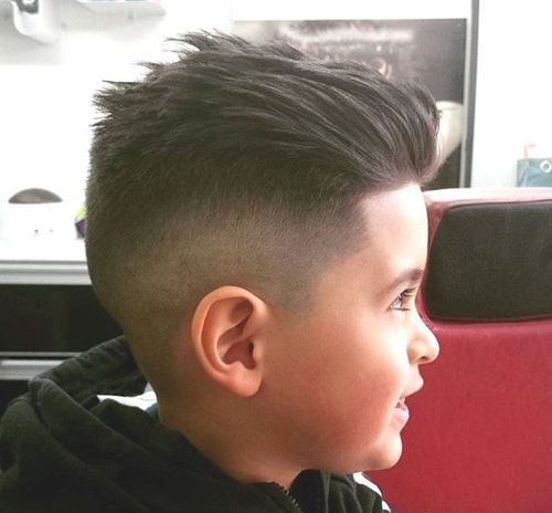 oholený sides haircut for little boys