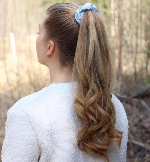 Hög Ponytail With A Scrunchie