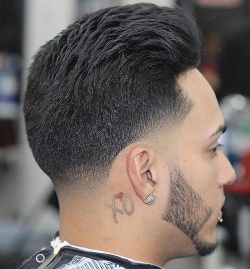 Taper With Temple And Nape Fade