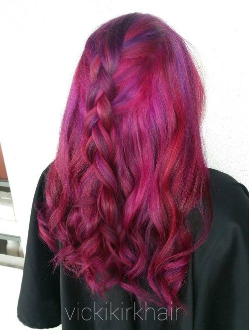 Magenta Hair With Subtle Purple Highlights
