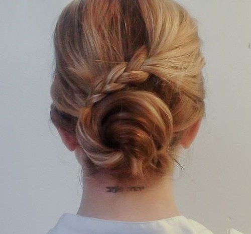 bulle and braid updo