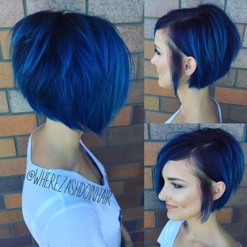 Drept Blue Bob With Layers