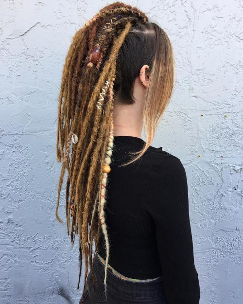 Lung Dreadlocks With Short Sides And Back