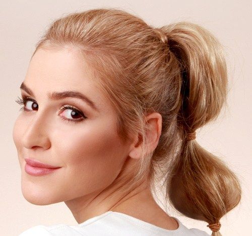 ocazional bubble ponytail updo for long hair