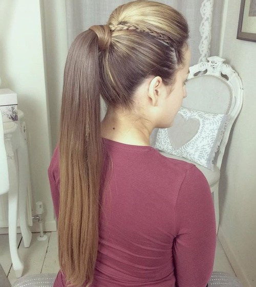 Ponytail With A Bouffant For Long Straight Hair