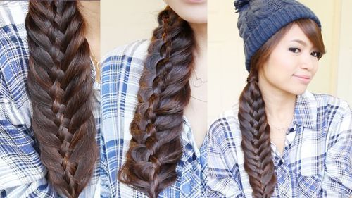 gros side braid hairstyle for long hair
