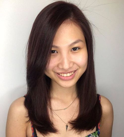 stredná Asian Haircut