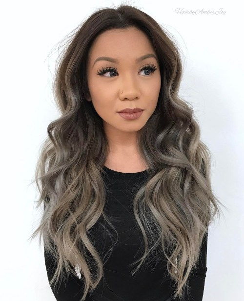 dlho Ash Brown Ombre Hair