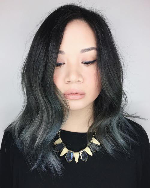 Mid-Length Asian Textured Haircut