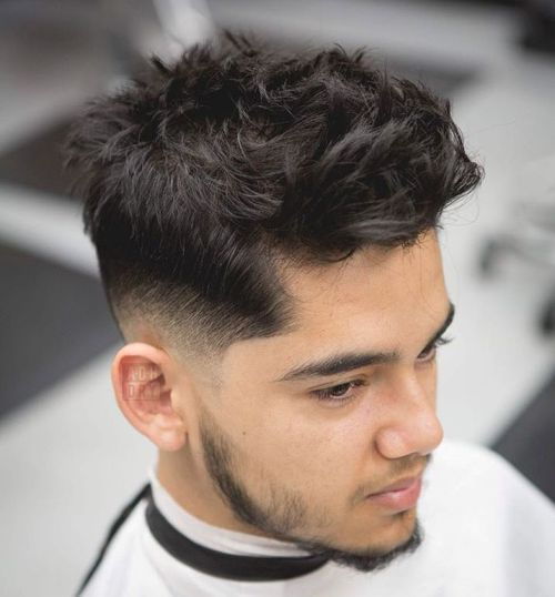Skallig Fade With Spiky Top