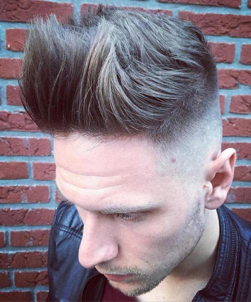 Spiky Top With Skin Fade