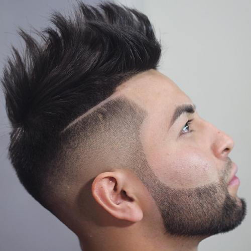 asiatic Spiky Fade With Line Up