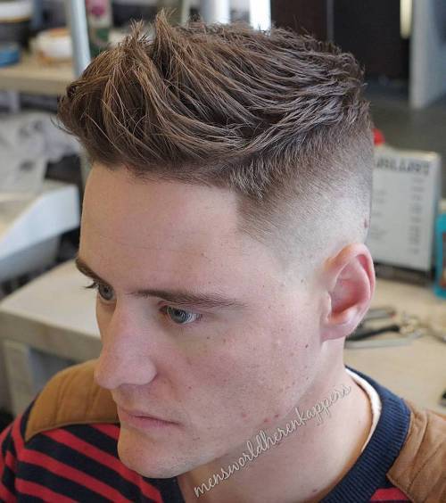 Spiky Fade With Line Up
