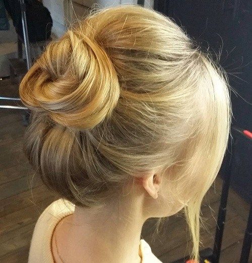 top knot for fine hair